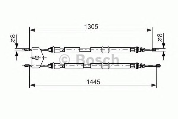 1987477732 BOSCH Трос ручного тормоза задний правый/левый купить в Чернигов