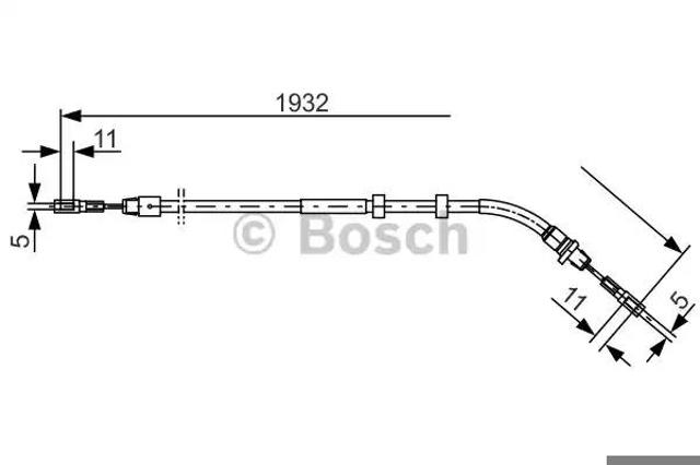 BOSCH 1987477904 Задний правый трос ручника в наличии Харьков