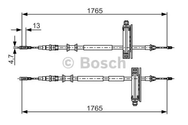 Задний трос ручника 1987477933 BOSCH