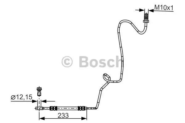 BOSCH 1987481339 Шланг тормозной задний правый в наличии Украина