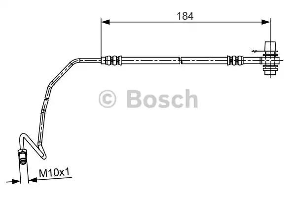 1987481534 BOSCH Шланг тормозной задний левый купить в Ирпень