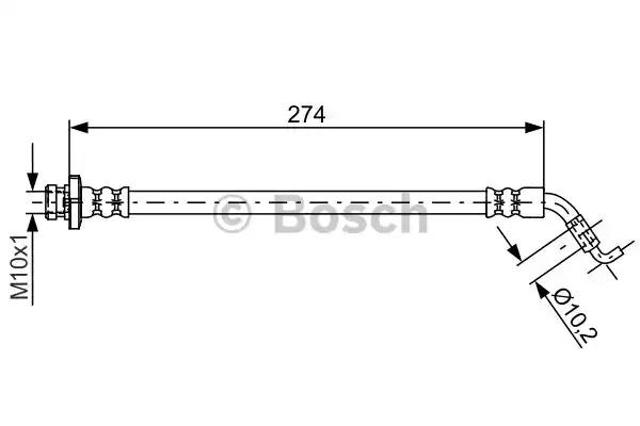 BOSCH 1987481820 Шланг тормозной задний в наличии Черновцы