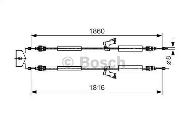 Тормоз стояночный 1987482019 BOSCH
