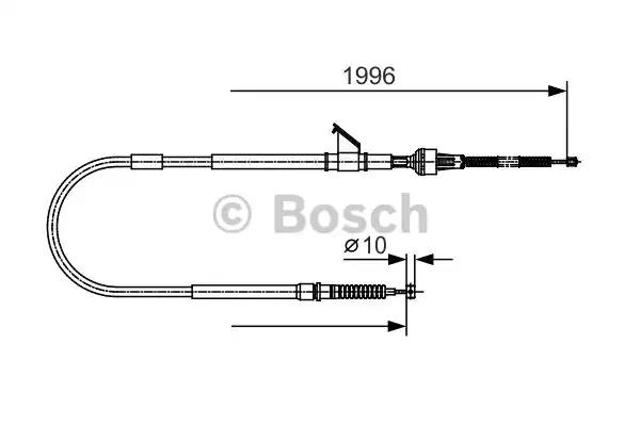 Трос ручного тормоза 1987482068 BOSCH