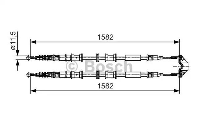 BOSCH 1987482138 Задний трос ручника в наличии Ужгород