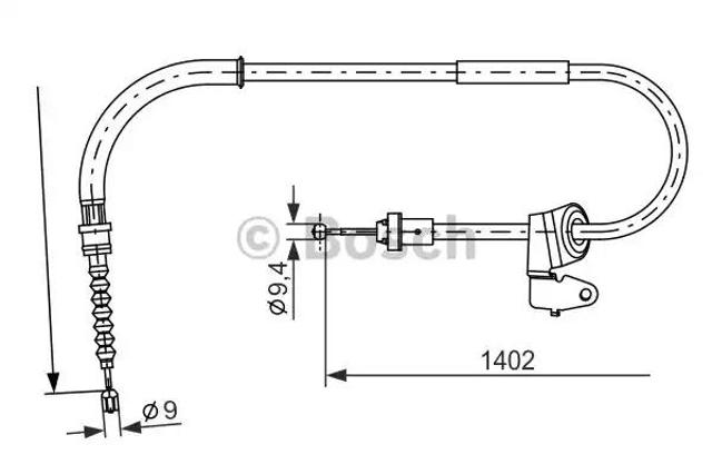 BOSCH 1987482226 Задний правый трос ручника в наличии Запорожье