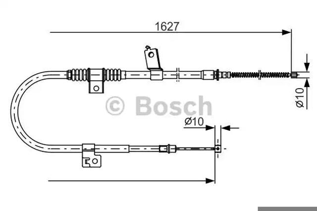 BOSCH 1987482274 Трос ручного тормоза задний левый в наличии Чернигов