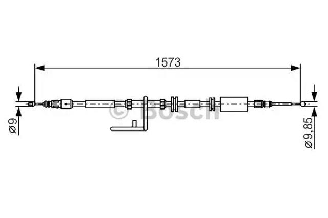 Трос ручного тормоза задний, правый 1987482313 BOSCH