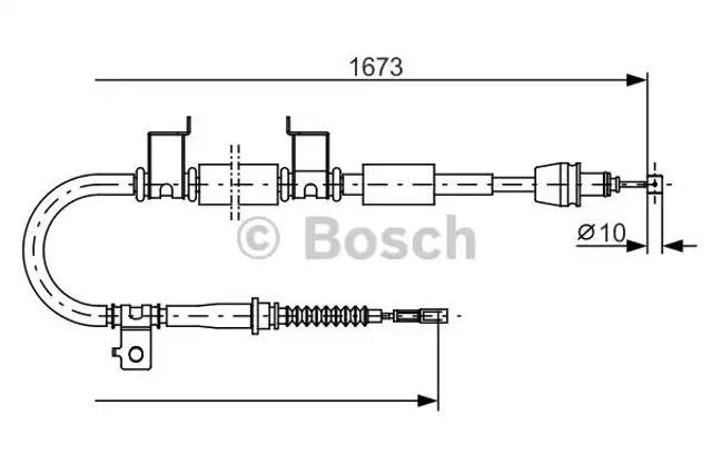 BOSCH 1987482362 Задний правый трос ручника в наличии Днепр