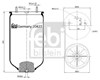 Рессора пневматической подвески 20422 FEBI