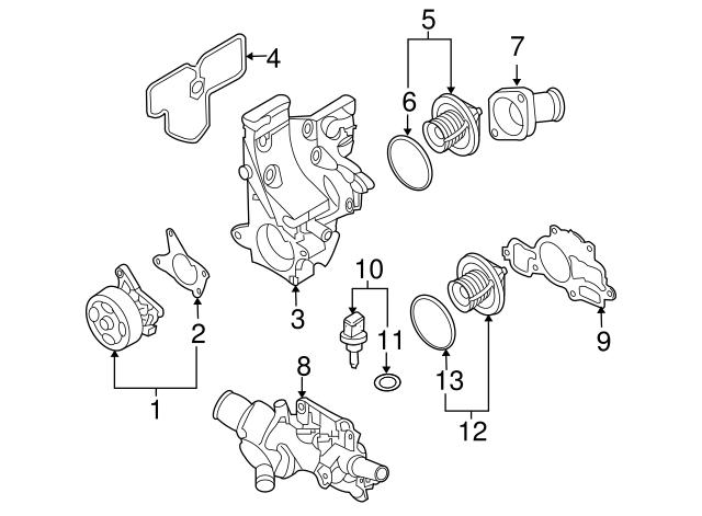 Прокладка водяного насоса 21014EN200 NISSAN