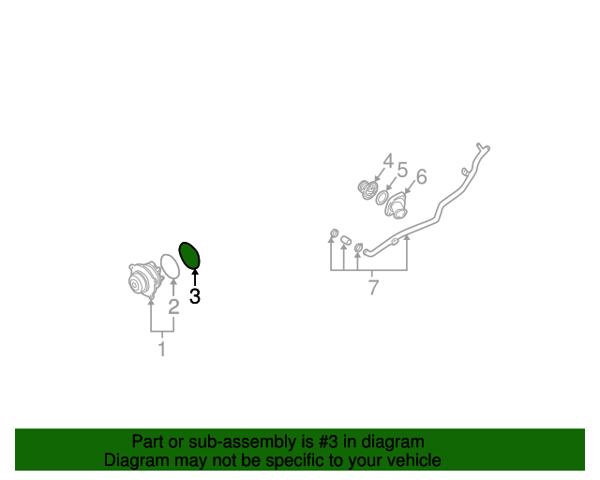 Прокладка помпы 21114AA063 SUBARU