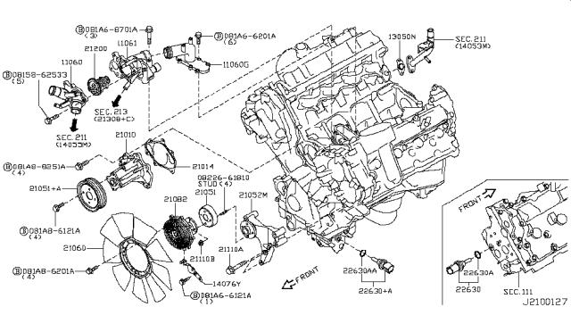 212001LA1A NISSAN Термостат купить в Львов