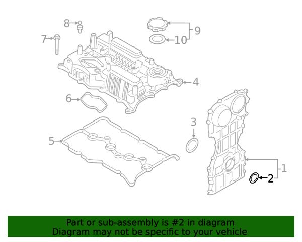 Передний сальник коленвала для авто Опель Астра H