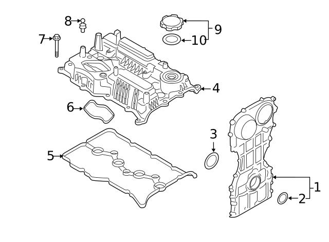 Сальник коленвала коренной 214432G000 HYUNDAI