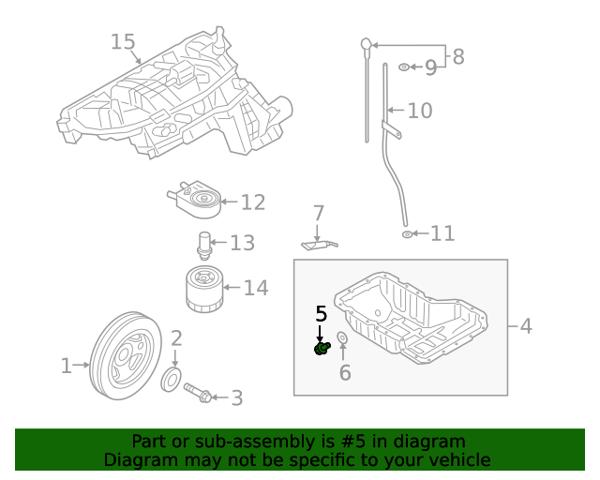 2151223001 HYUNDAI Пробка поддона двигателя купить в Ужгород