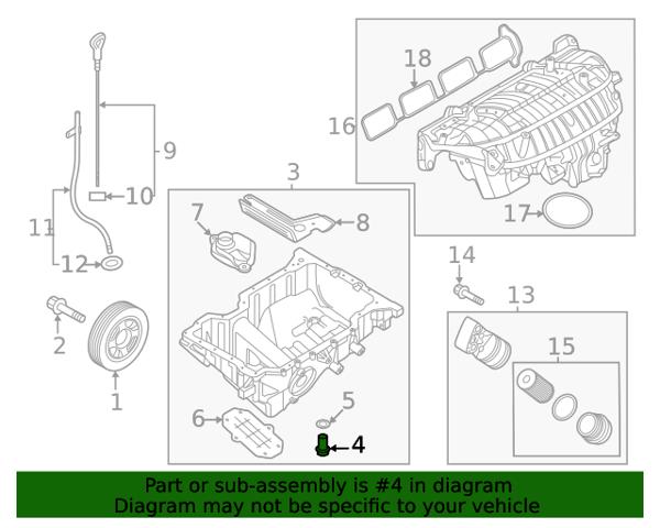 Болт поддона 2151227001 HYUNDAI