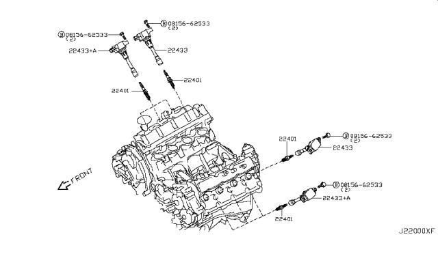 224011LA1C NISSAN Свечи зажигания купить в Ужгород