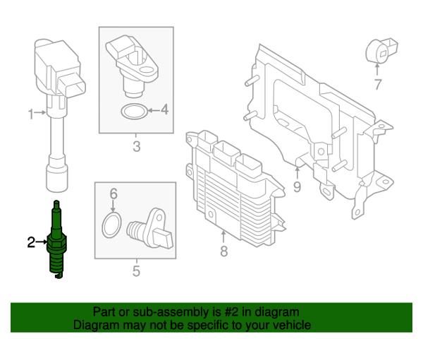 Свечи автомобильные 22401CK81B NISSAN