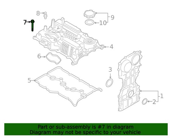 Болт клапанной крышки ГБЦ 224512G600 HYUNDAI