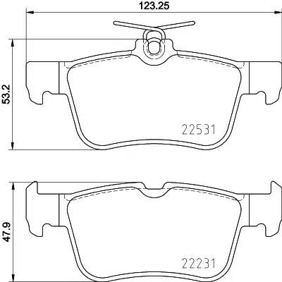 Колодки дисковые  2253101 TEXTAR