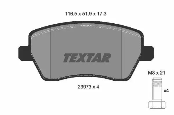 Колодки тормозные 2397301 TEXTAR