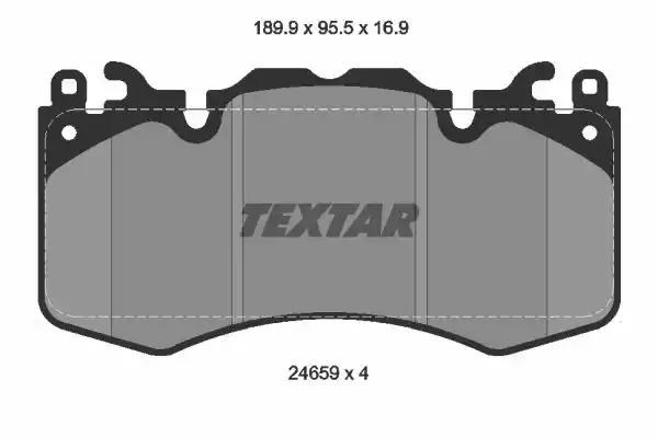 Колодки тормозные дисковые комплект 2465901 TEXTAR
