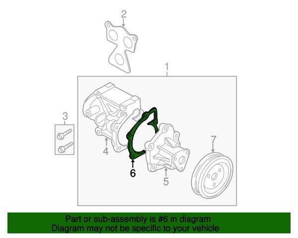 Прокладка помпы 251242G500 HYUNDAI