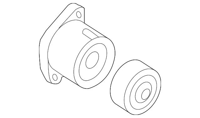 Натяжная планка поликлинового ремня 252812GGB3 HYUNDAI