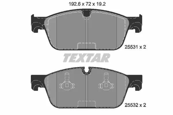 TEXTAR 2553101 Передние тормозные колодки в наличии Львов