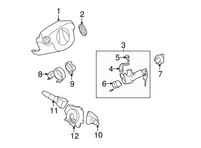 Переключатель подрулевой, центральная часть 25567ET025 NISSAN