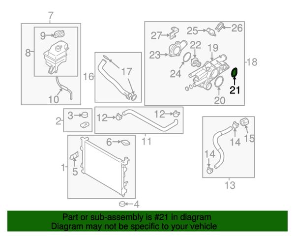 Прокладка корпуса термостата 256422G500 HYUNDAI
