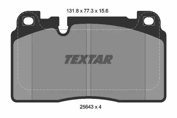 Колодки передние 2564302 TEXTAR