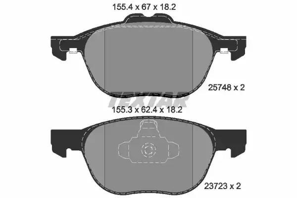 Колодки передние 2574801 TEXTAR