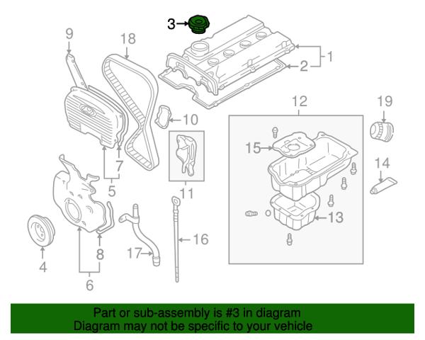 HYUNDAI 2651038000 Крышка маслозаливной горловины в наличии Запорожье