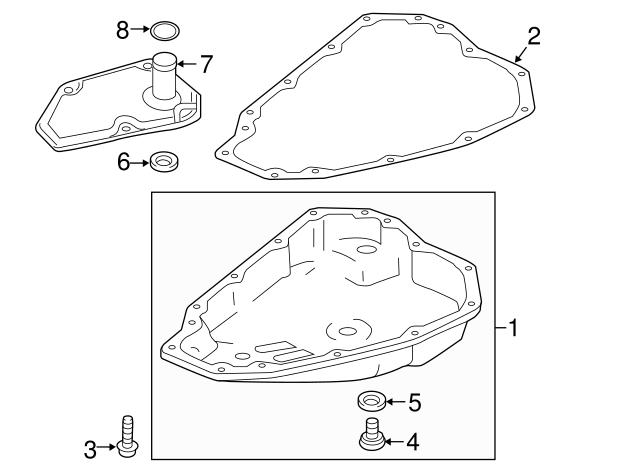 Прокладка пробки поддона АКПП 2705A012 MITSUBISHI