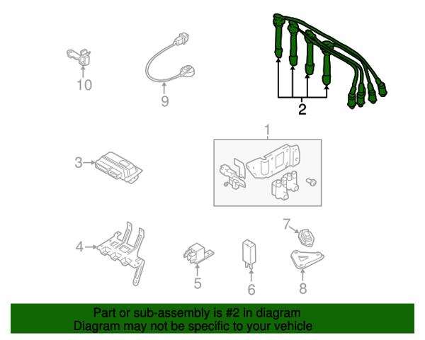 Провода высоковольтные 2750126D00 HYUNDAI