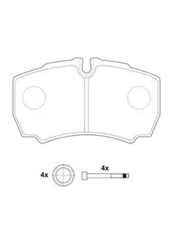 Колодки дисковые  2912309560 BENDIX