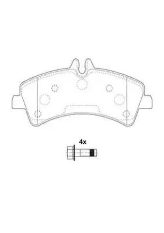 Колодки тормозные задние, дисковые 2921709560 BENDIX