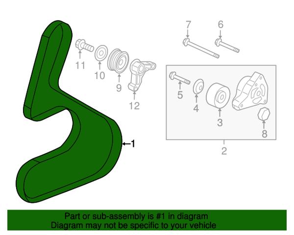 Поликлиновый ремень 31110R5AA01 HONDA