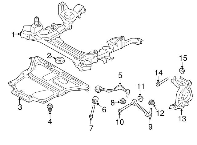 Сайлентблок нижний передней подвески 31126854729 BMW