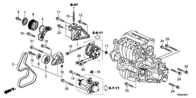 HONDA 31180RAAA01 Ролик натяжителя приводного ремня в наличии Ирпень