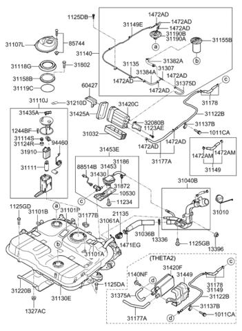 Фильтр топлива 319102H000 HYUNDAI