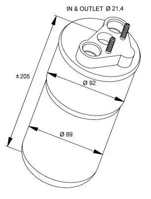 Autooil осушувач радіатора кондиціонера 33317