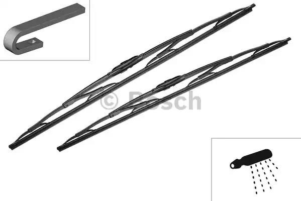 3397001725 BOSCH Щетка-дворник лобового стекла пассажирская купить в Полтава