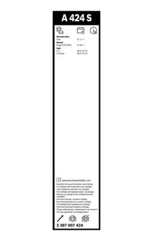 Бесконтактные дворники 3397007424 BOSCH
