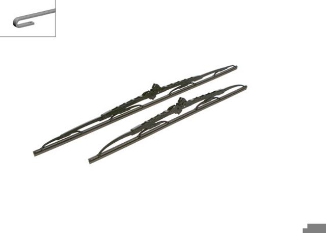 BOSCH 3397118202 Щетка-дворник лобового стекла, комплект из 2 шт. в наличии Полтава