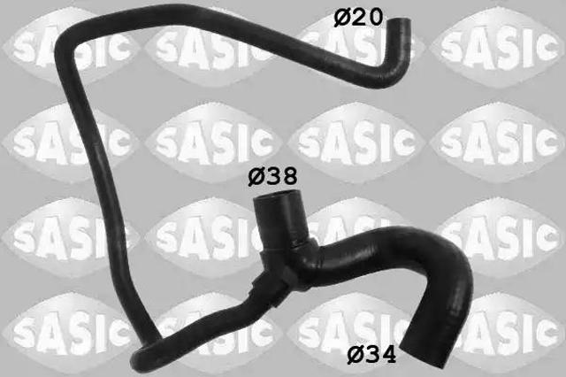 Шланг радиатора охлаждения нижний 3406258 SASIC