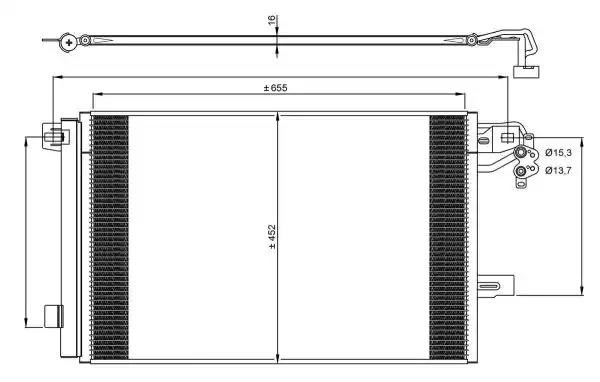 NRF 350064 Радиатор кондиционера в наличии Каменское