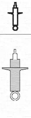 Autooil magneti marelli амортизатор масляний задній з тарілкою poloseat cordoba 1.6 i.e. [354016080000] 354016080000